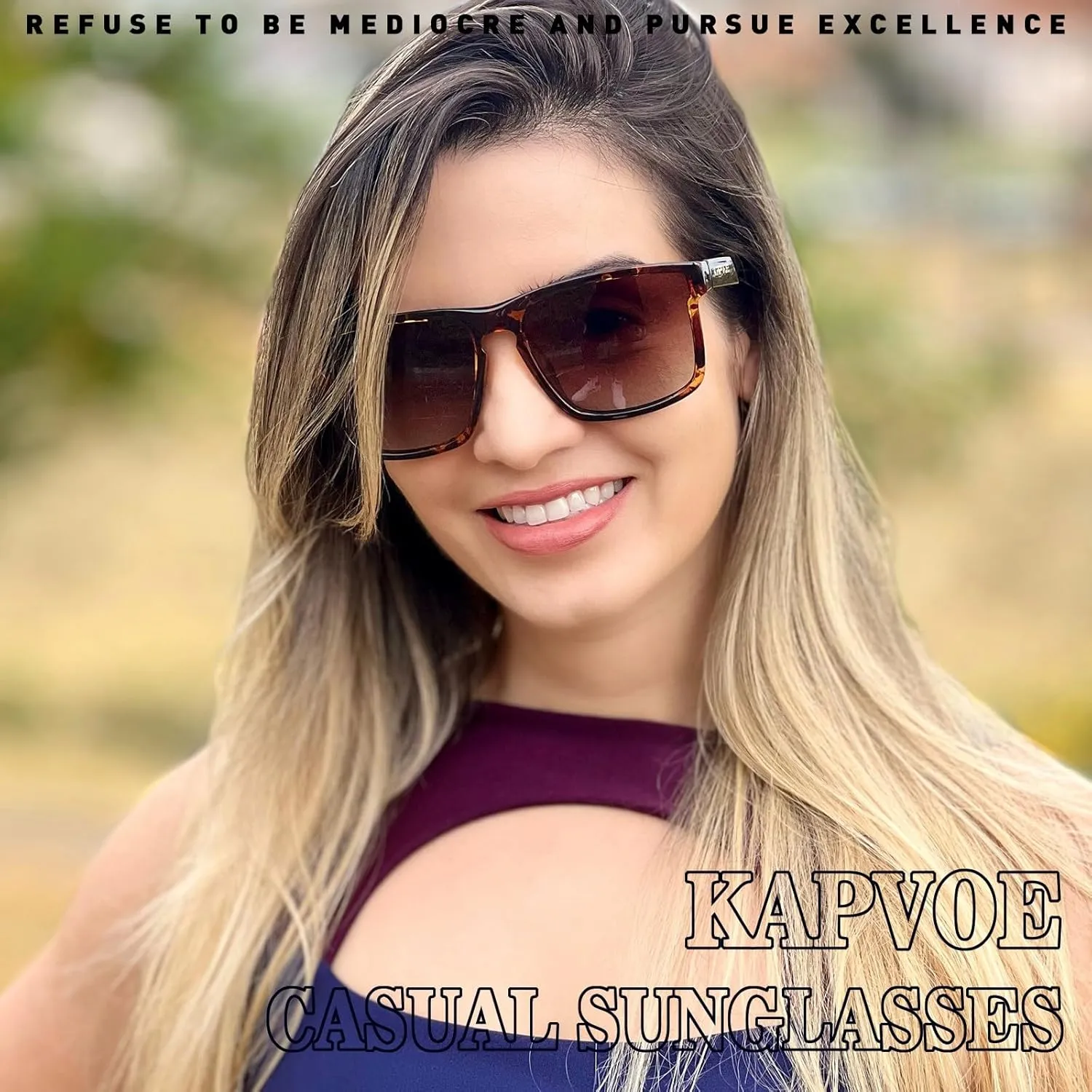 KAPVOE Polarized Sunglasses Men Women UV400 Protection Sport Glasses Driving Fishing Cycling Beach Golf Running - K116