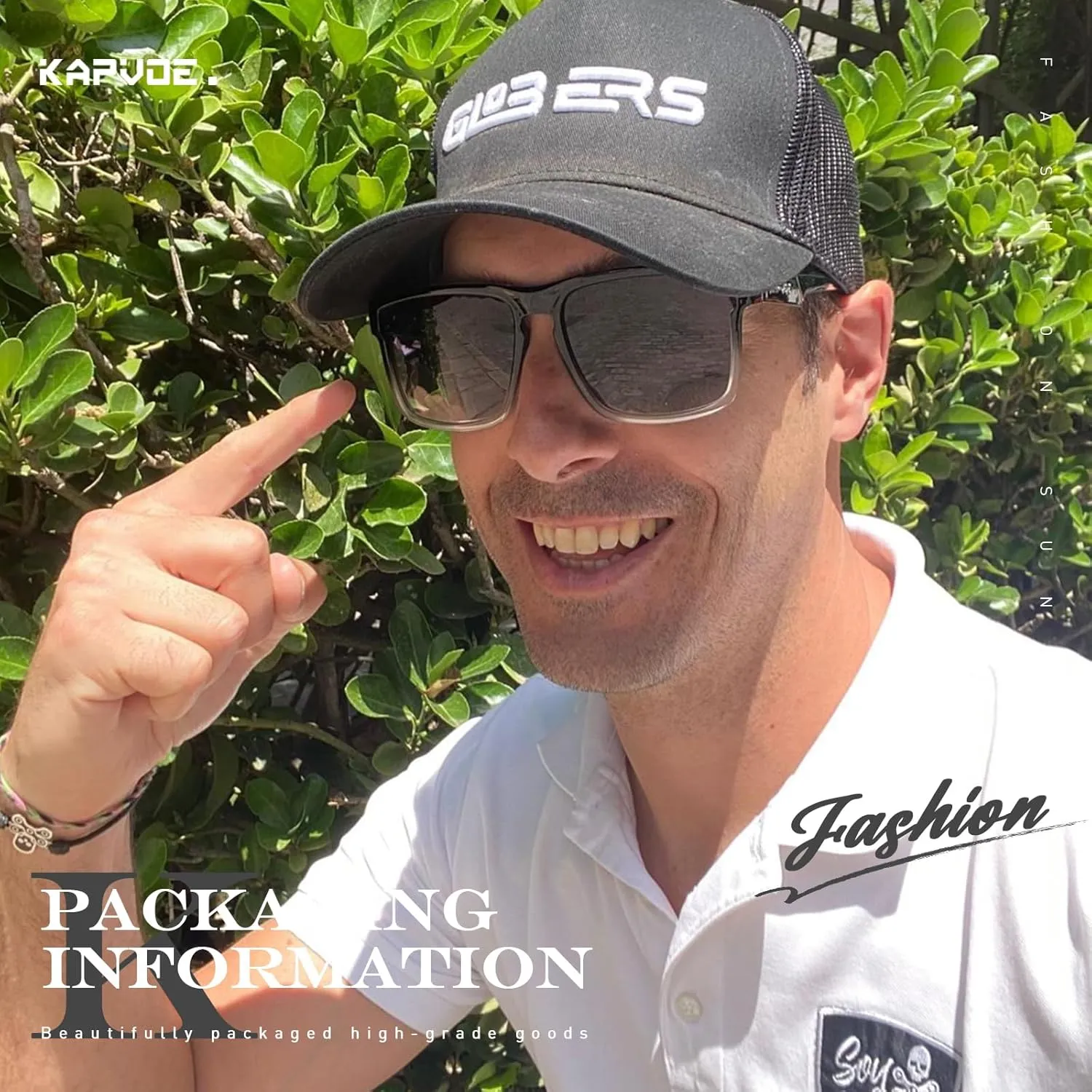 KAPVOE Polarized Sunglasses Men Women UV400 Protection Sport Glasses Driving Fishing Cycling Beach Golf Running - K116