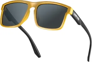 KAPVOE Polarized Sunglasses Men Women UV400 Protection Sport Glasses Driving Fishing Cycling Beach Golf Running - K116
