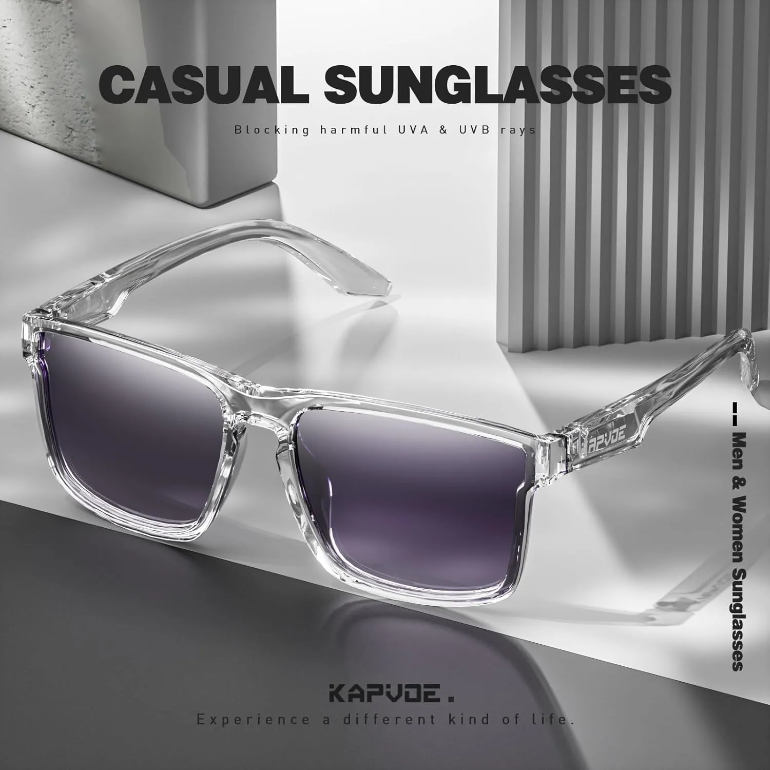 KAPVOE Polarized Sunglasses Men Women UV400 Protection Sport Glasses Driving Fishing Cycling Beach Golf Running - K116