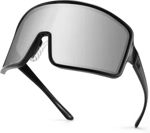 Karsaer Vision Sports Cycling Sunglasses Rave Visor Outdoor Baseball Softball Glasses 80s Shades Women Men