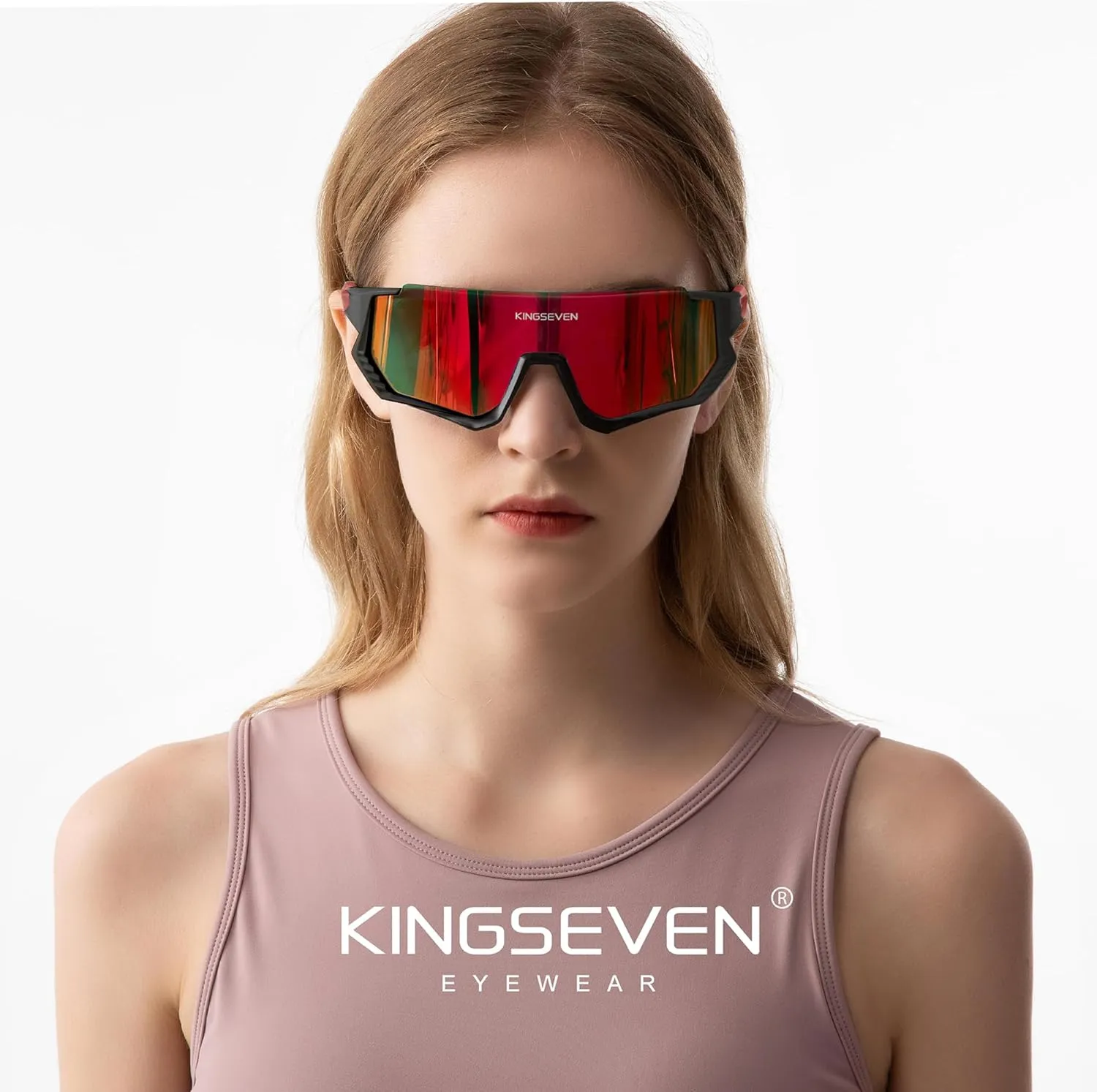 KINGSEVEN Polarized Cycling Sunglasses Men Sports Sunglasses Mtb Bicycle Glasses UV400 Protection LS910