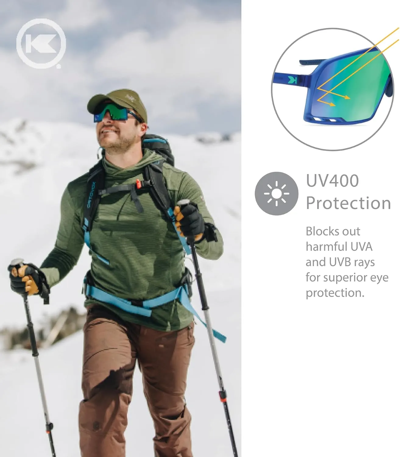 Knockaround Campeones Wraparound Sunglasses for Men and Women - Performance Lenses with Full UV400 Protection