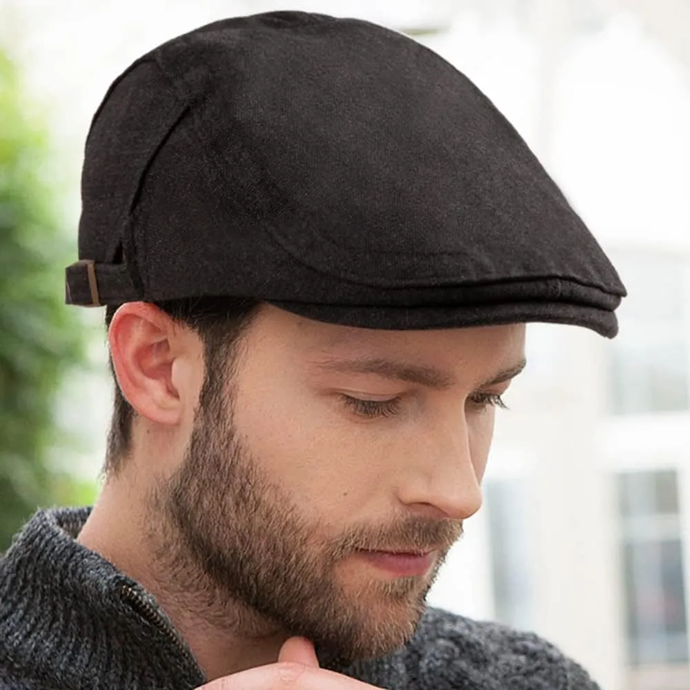 LADYBRO 2 Pack Newsboy Hats for Men Scally Flat Cap for Summer Mesh Solid Adjustable