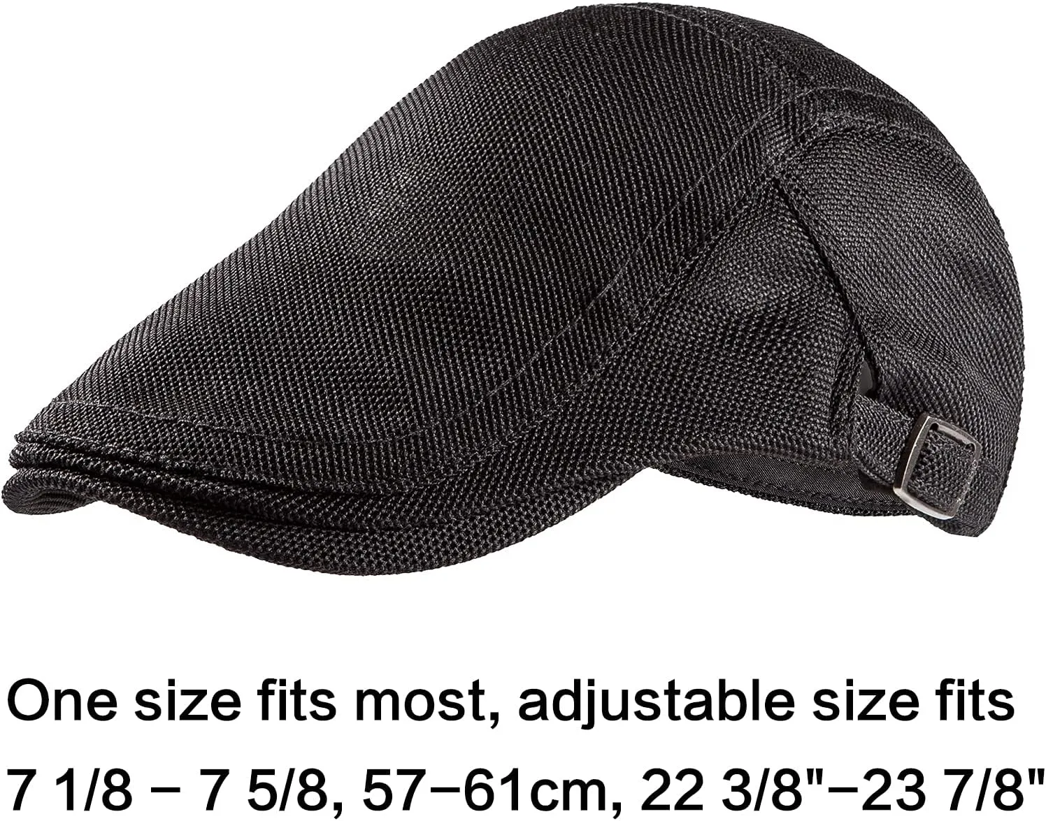LADYBRO 2 Pack Newsboy Hats for Men Scally Flat Cap for Summer Mesh Solid Adjustable