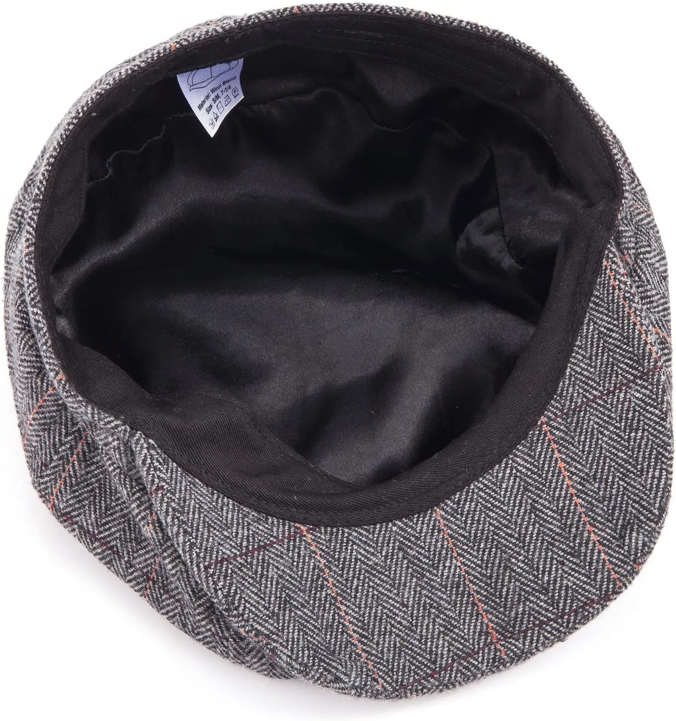 LADYBRO 8 Panel Newsboy Hats for Men Cap Cabbie Irish Adjustable Wool Blend Tweed Retro