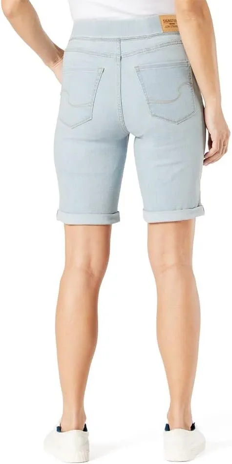Levi Strauss Signature Gold Women's Totally Shaping Pull on Bermuda Shorts (Available in Plus Size)