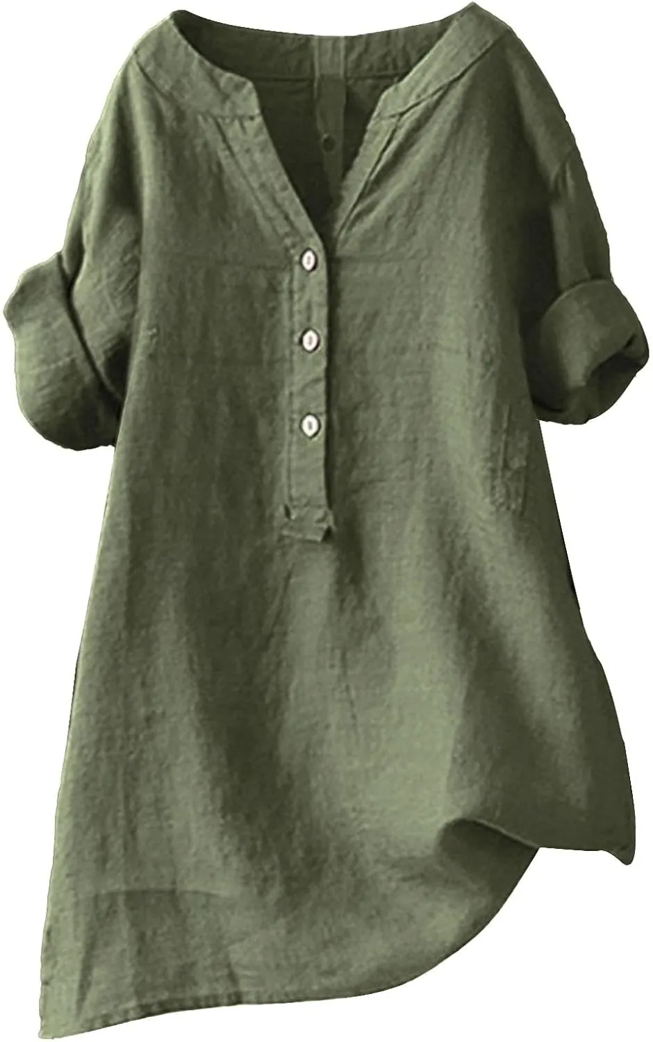 Linen Shirt for Women Breathable Tops Loose Crewneck Tops Womens Daily t Shirts Summer Shirts for Women 2025