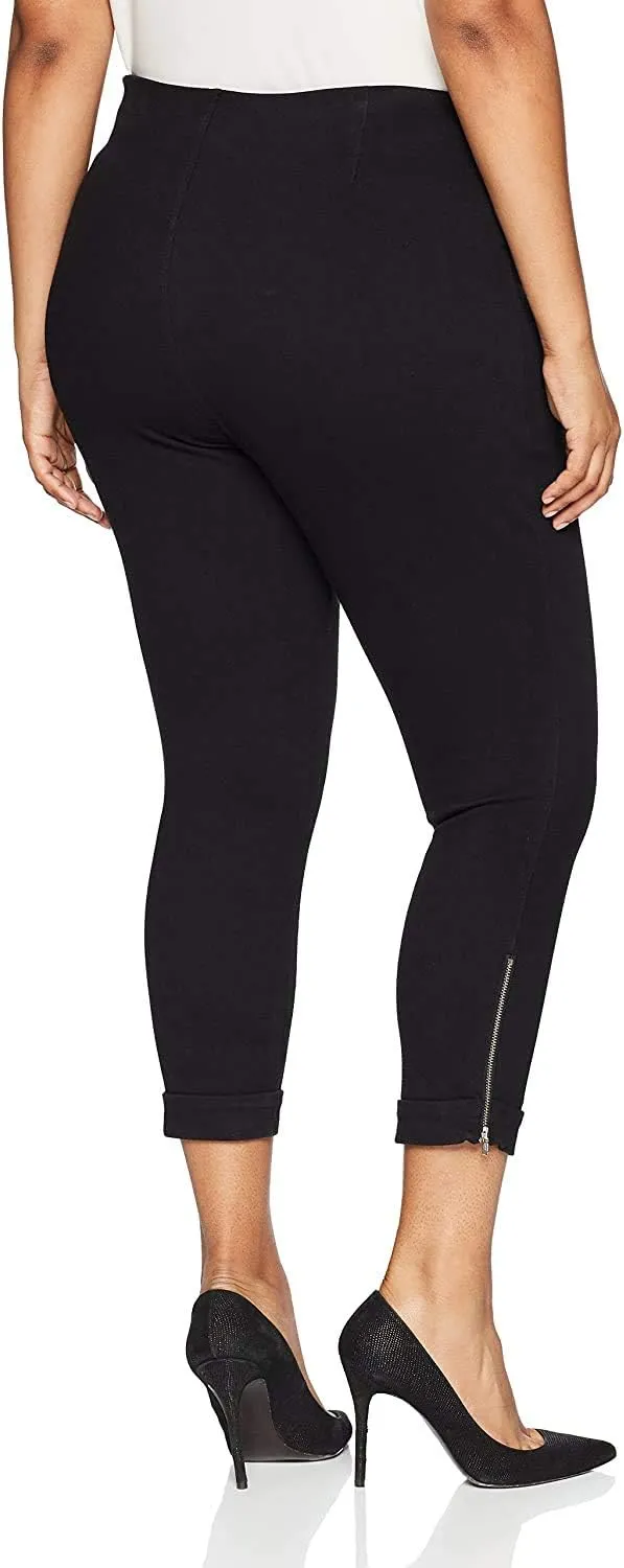 Lyssé Women's Plus Size Denim Cuffed Crop