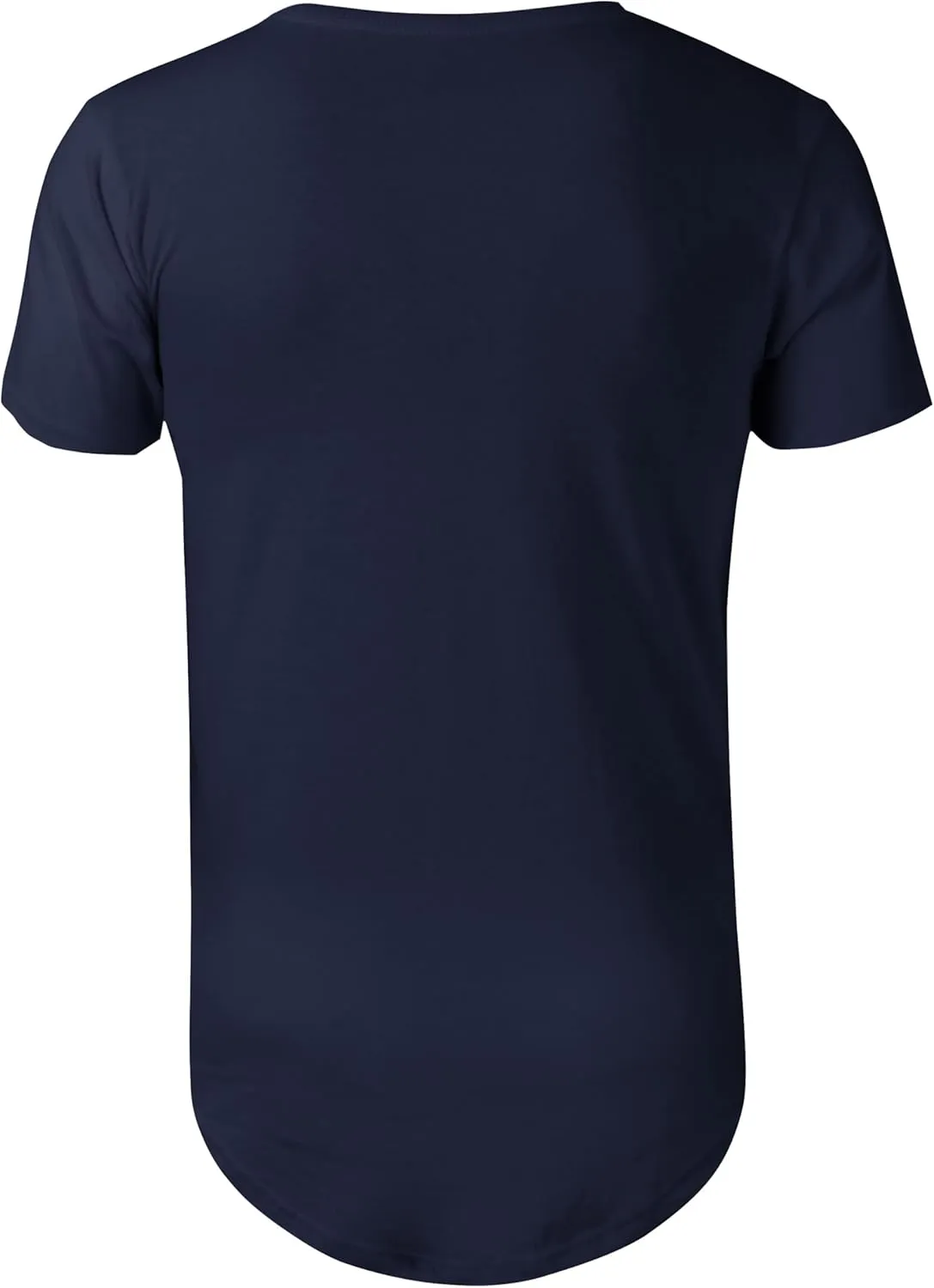 Ma Croix Mens Hipster T Shirts Hip Hop Longline Crewneck Casual Street Basic Big and Tall Tee