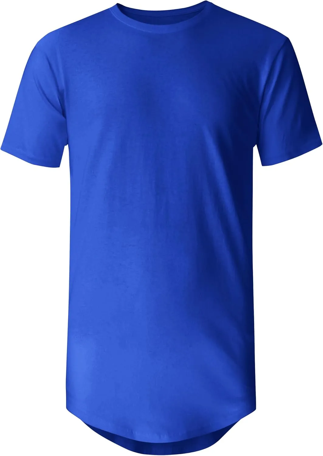Ma Croix Mens Hipster T Shirts Hip Hop Longline Crewneck Casual Street Basic Big and Tall Tee