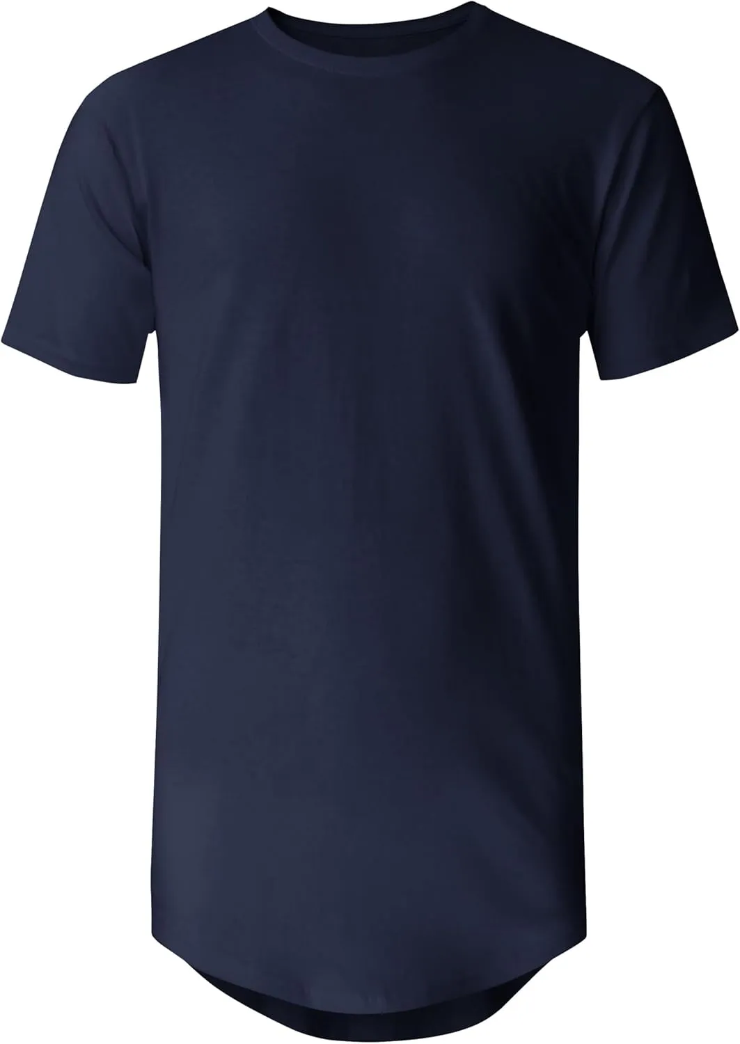 Ma Croix Mens Hipster T Shirts Hip Hop Longline Crewneck Casual Street Basic Big and Tall Tee
