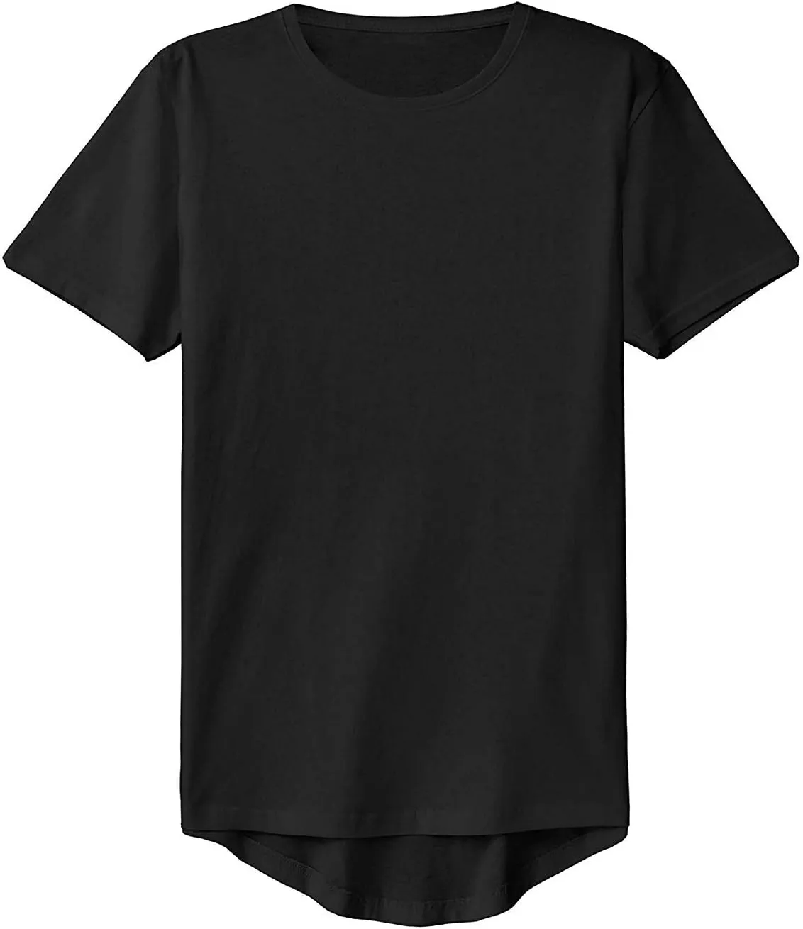 Ma Croix Mens Hipster T Shirts Hip Hop Longline Crewneck Casual Street Basic Big and Tall Tee