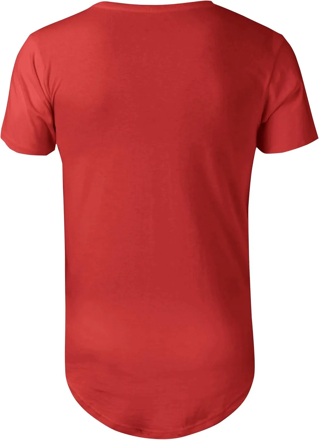 Ma Croix Mens Hipster T Shirts Hip Hop Longline Crewneck Casual Street Basic Big and Tall Tee