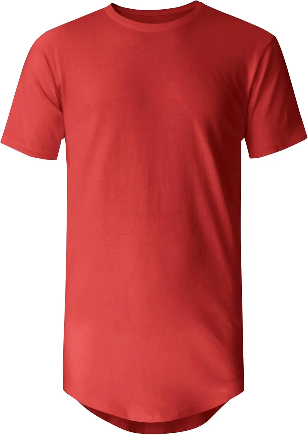 Ma Croix Mens Hipster T Shirts Hip Hop Longline Crewneck Casual Street Basic Big and Tall Tee