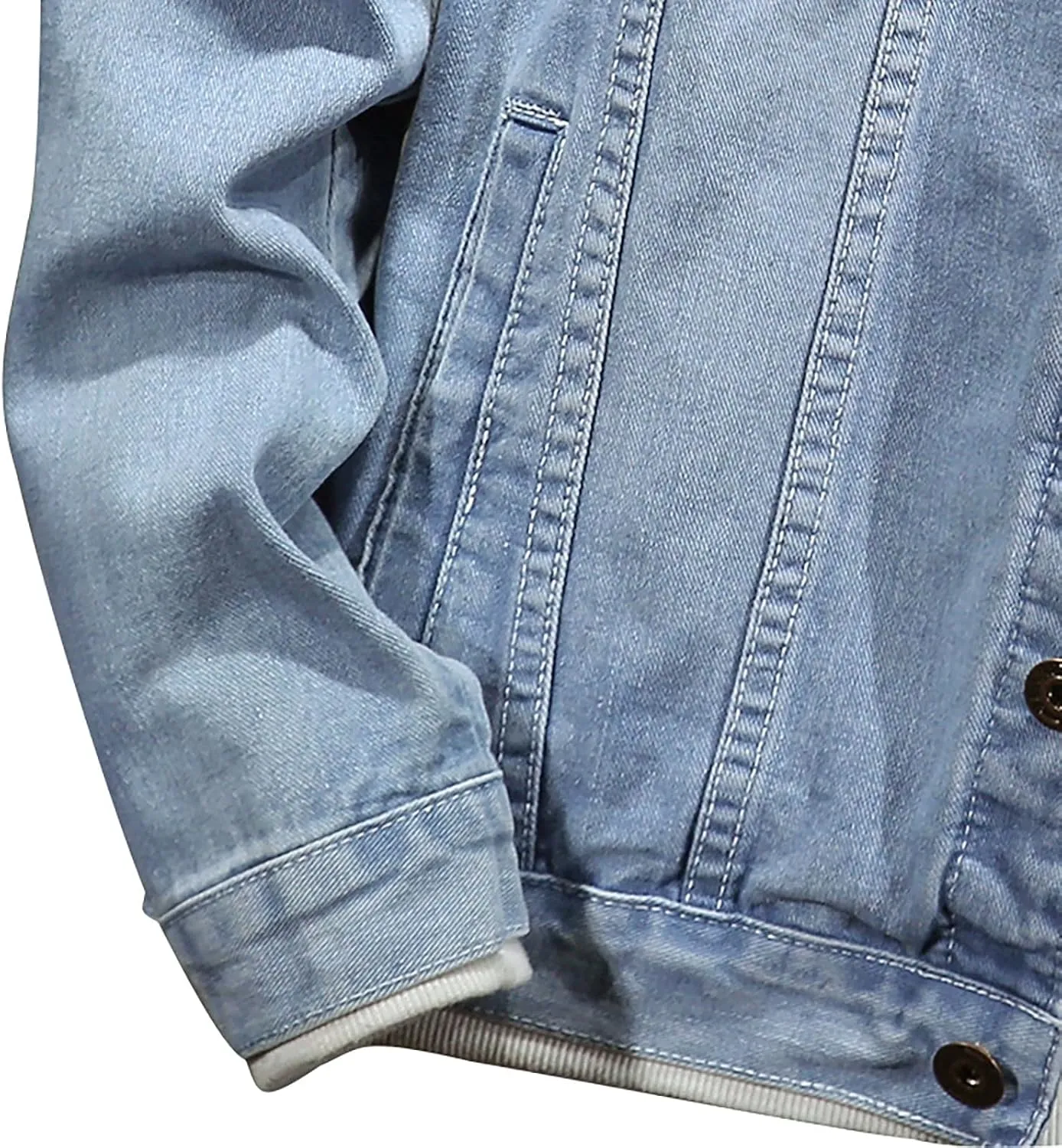 Man Long Sleeve Jackets Outerwear for Mens Turtle Neck Denim Western Ripped Cardigan Fall Winter 2025