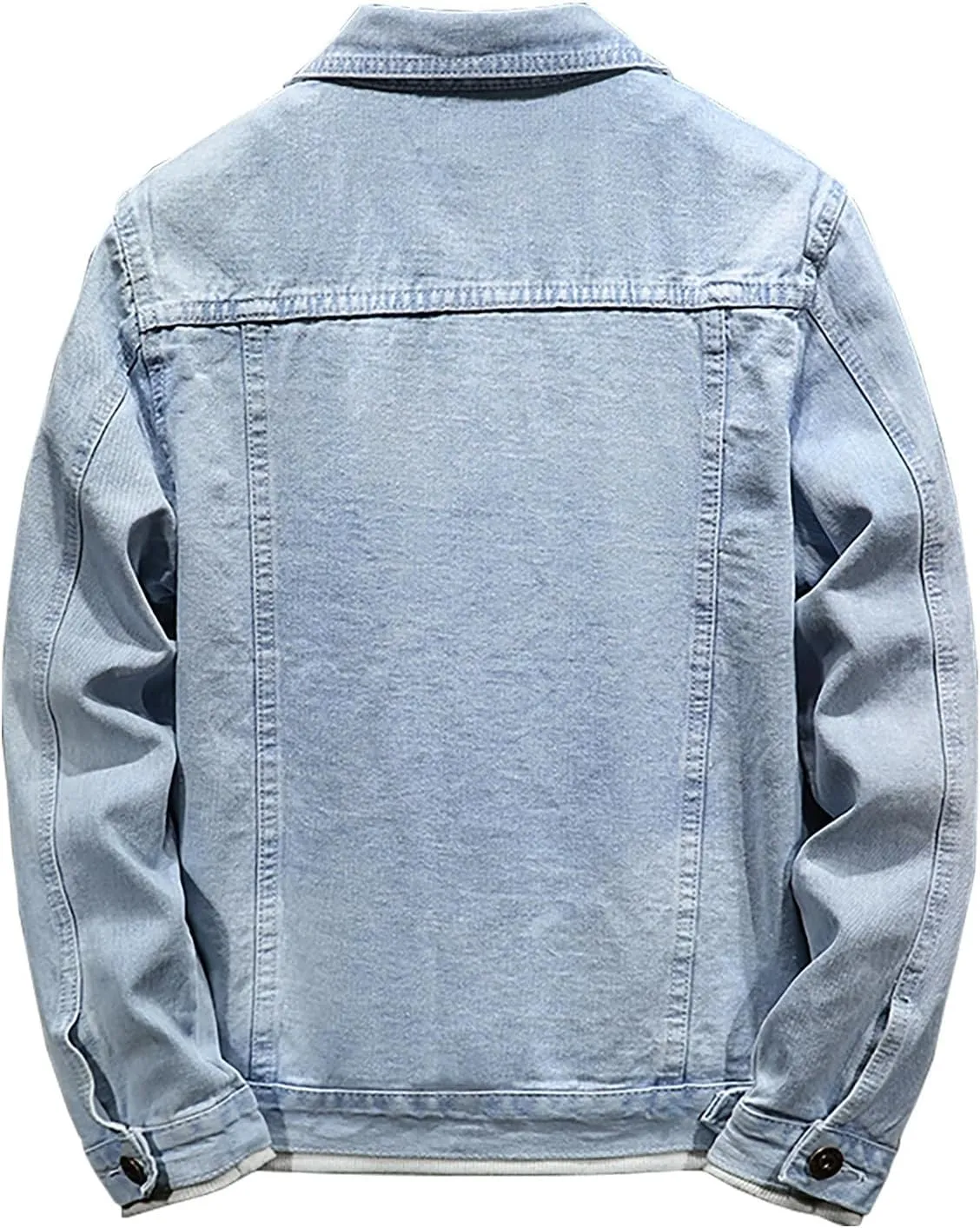 Man Long Sleeve Jackets Outerwear for Mens Turtle Neck Denim Western Ripped Cardigan Fall Winter 2025
