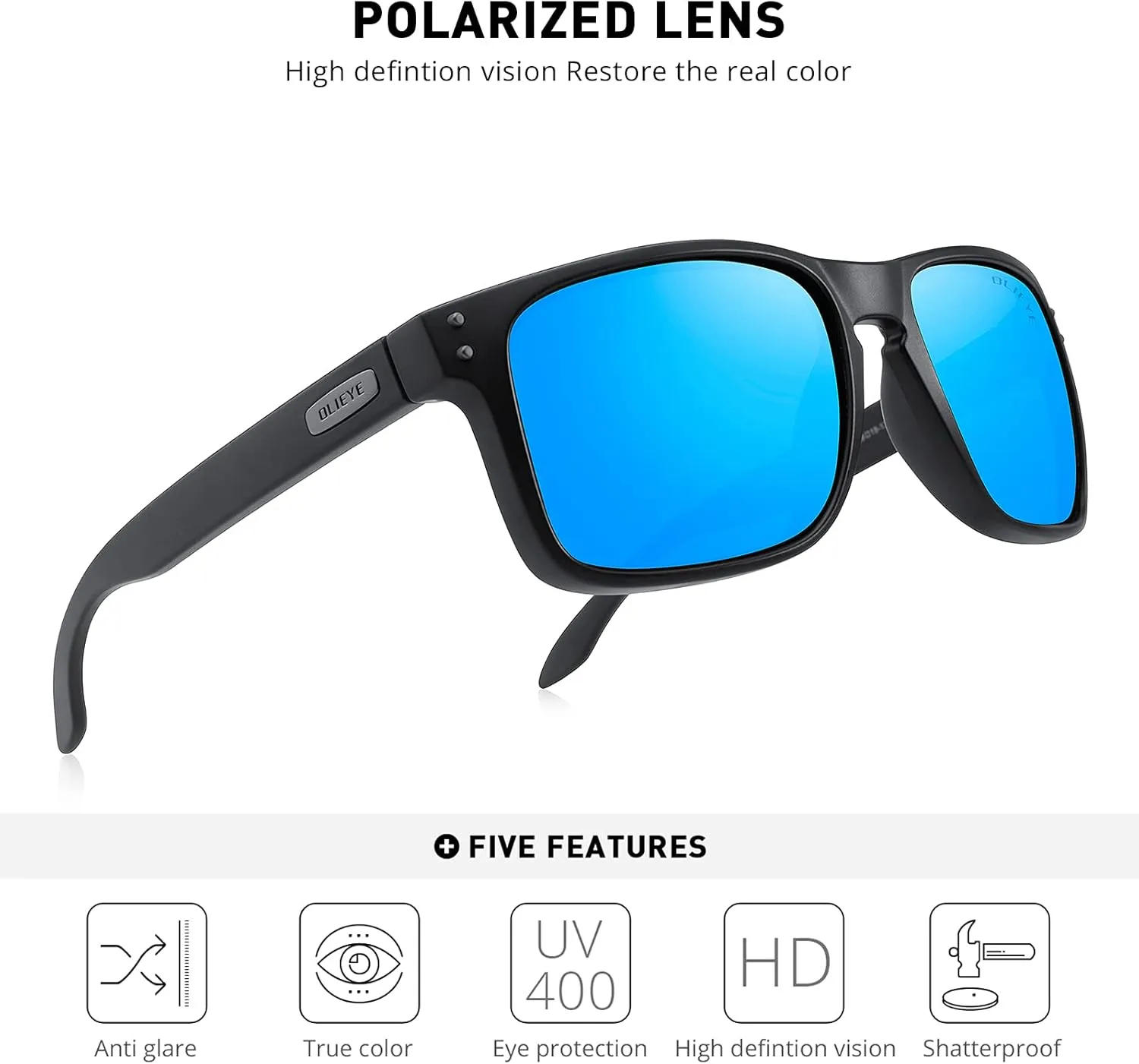 Men Sports Polarized Sunglasses Male Sport Fishing Shades Flexible Frame Sunglasses