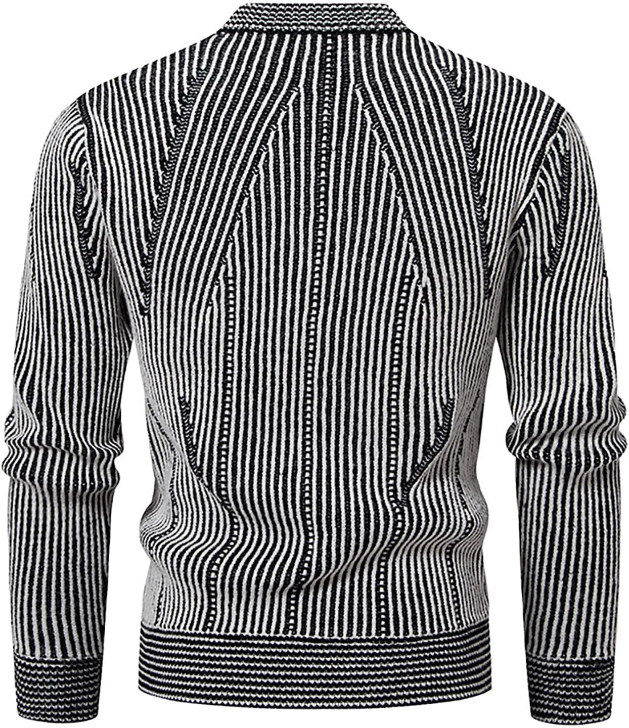Mens Casual Slim Fit Cardigans Sweaters V-Neck Basic Long Sleeve Button Down Sweater Tops Fall Jacket Outerwear 2024