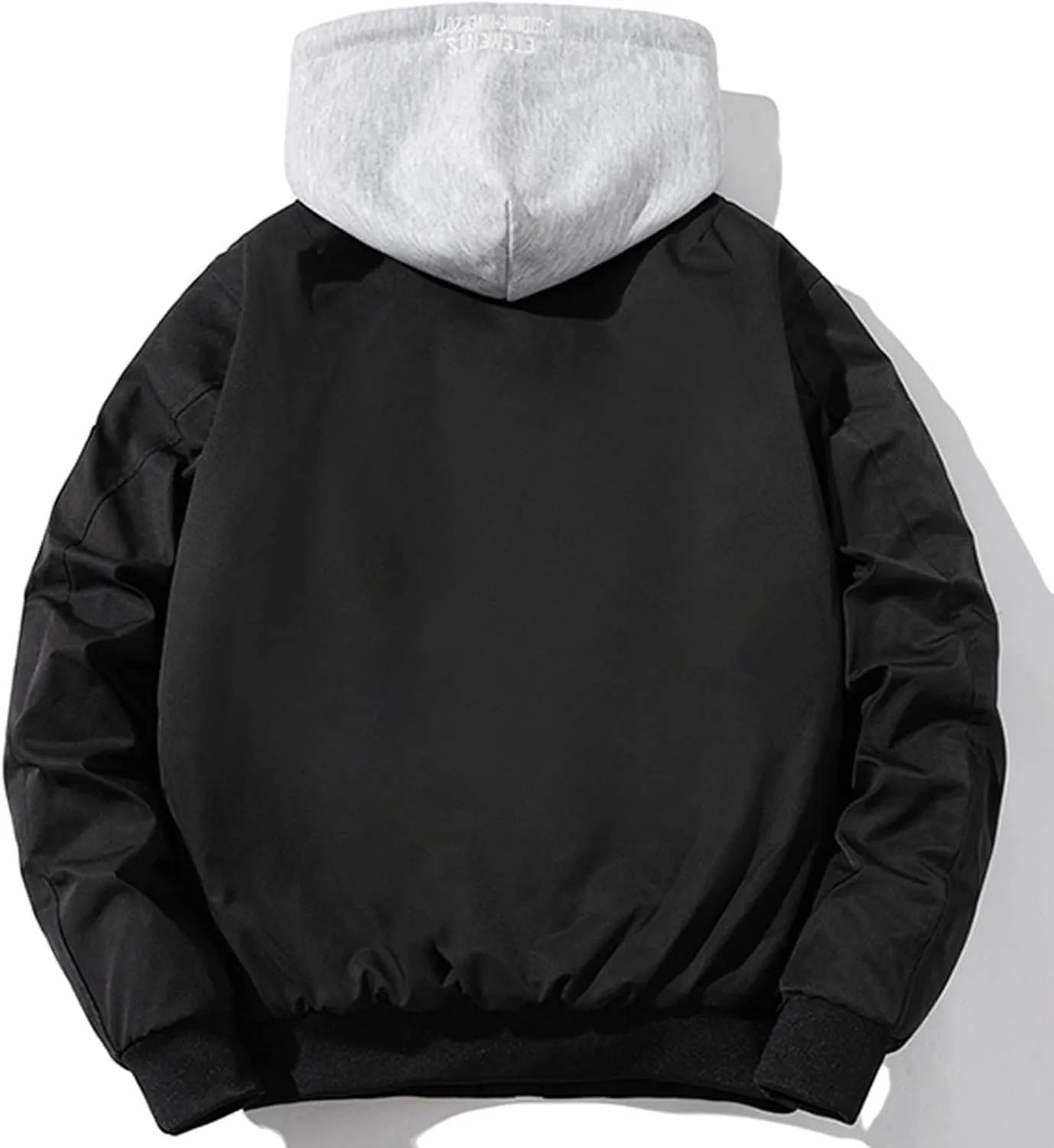 Mens Hooded Puffer Jacket Winter Plus Size Down Coat Outwear Thick Warm Padded Snow Coat Parkas Outdoor Puffy Jacket