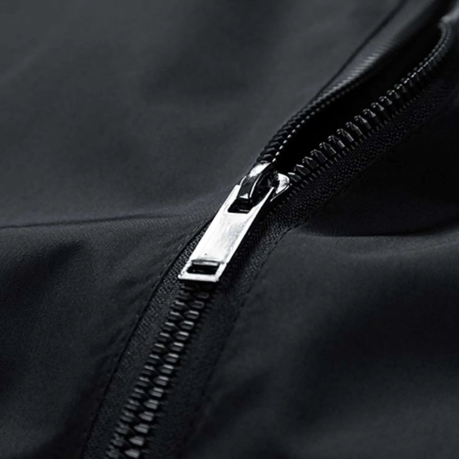 Mens Lightweight Casual Windbreaker Bomber Jacket with Pockets, Water Resistant Breathable Full Zip Thin Jacket