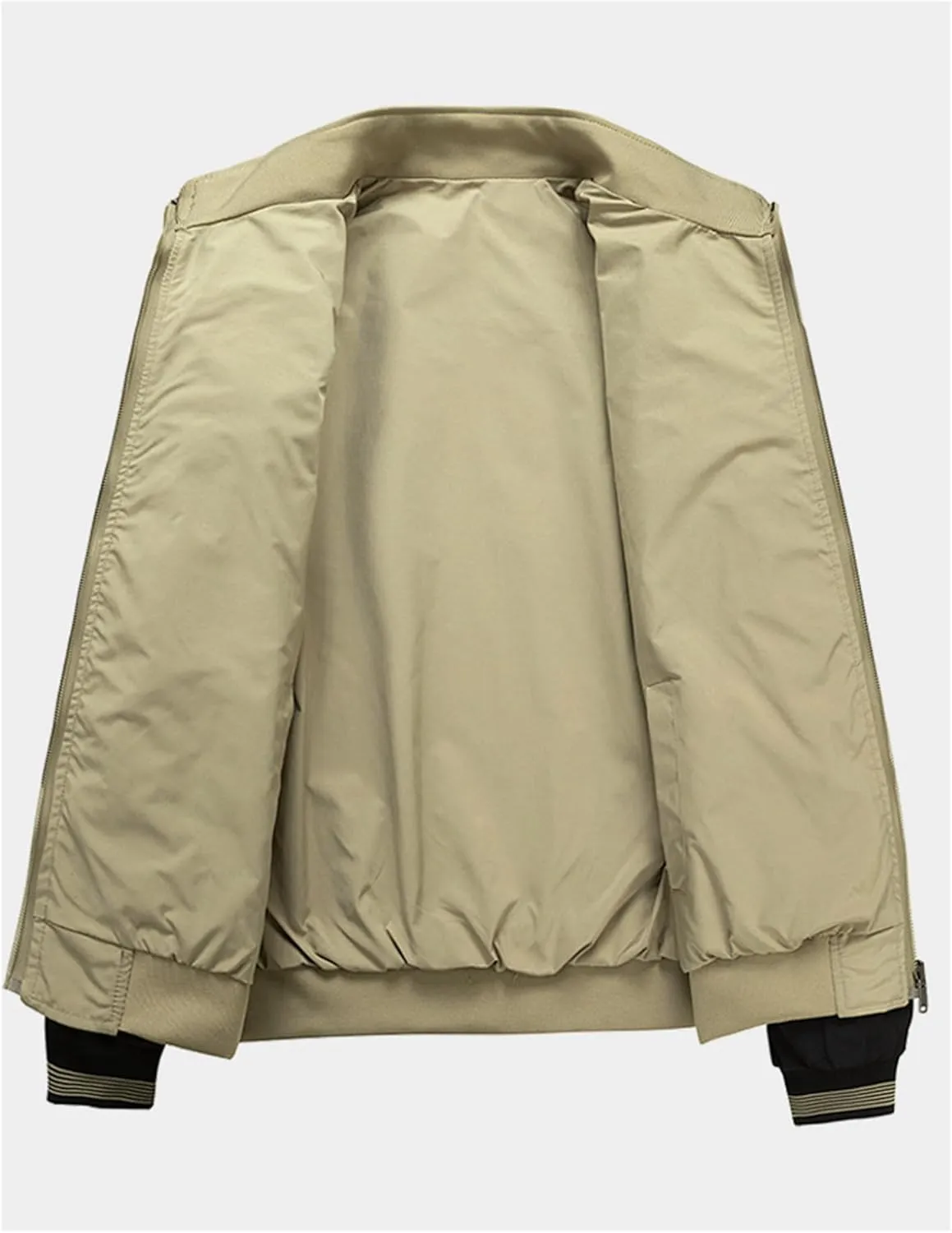 Mens Lightweight Windbreaker Bomber Jacket for Golf, Casual, Work & Outdoor Spring Summer Wear