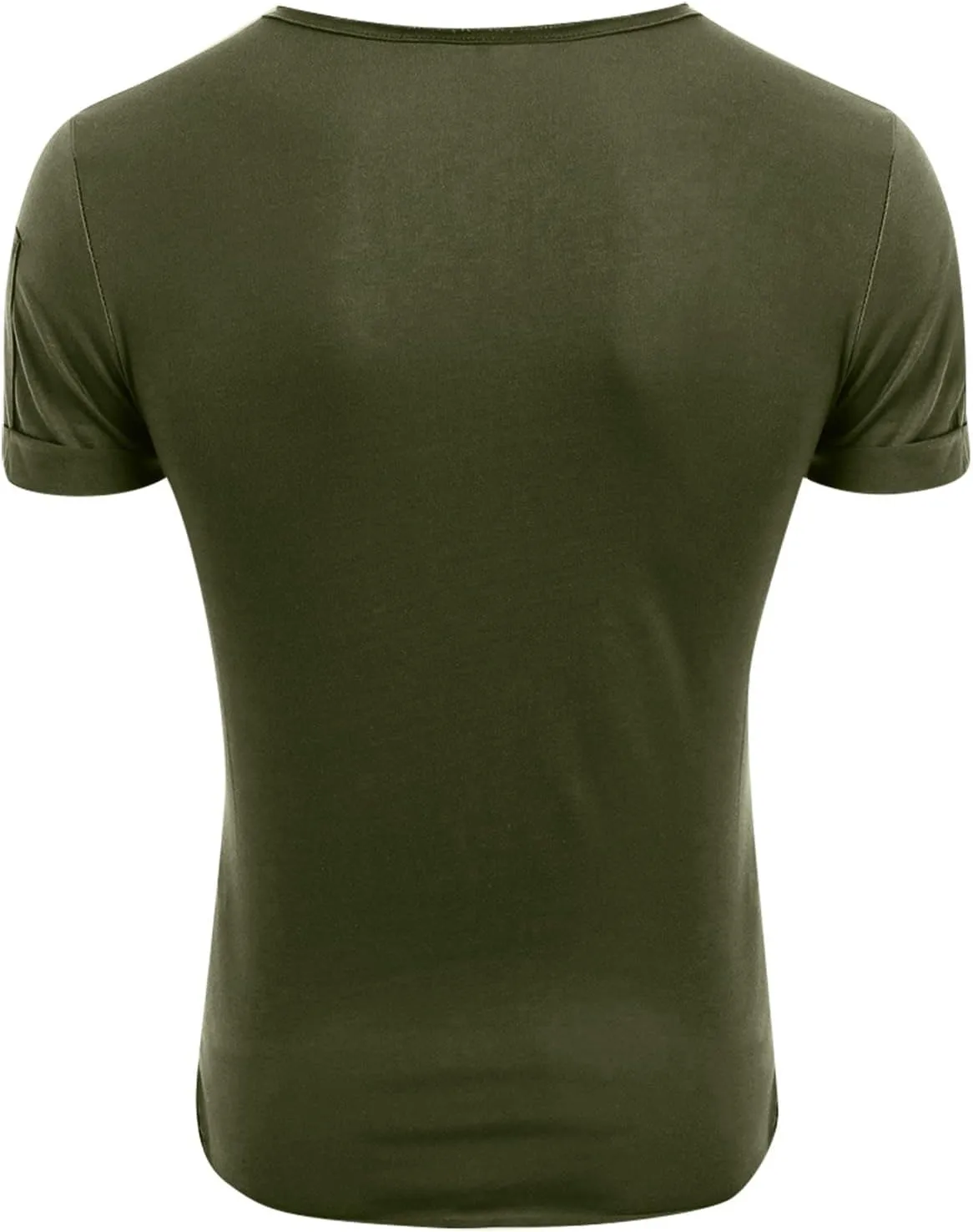 Men's Muscle T-Shirts 2025 Fashion Gym Bodybuilding Short Sleeve Workout Shirts Big and Tall V Neck Solid Tee Tops