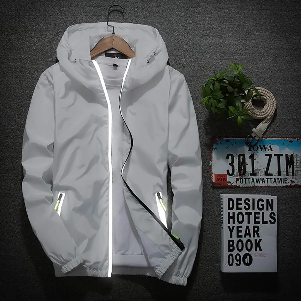 Men's Plus Size Jacket Rain Windbreaker Lightweight Shell Raincoat With Hood For Golf Hiking Travel, M-7XL