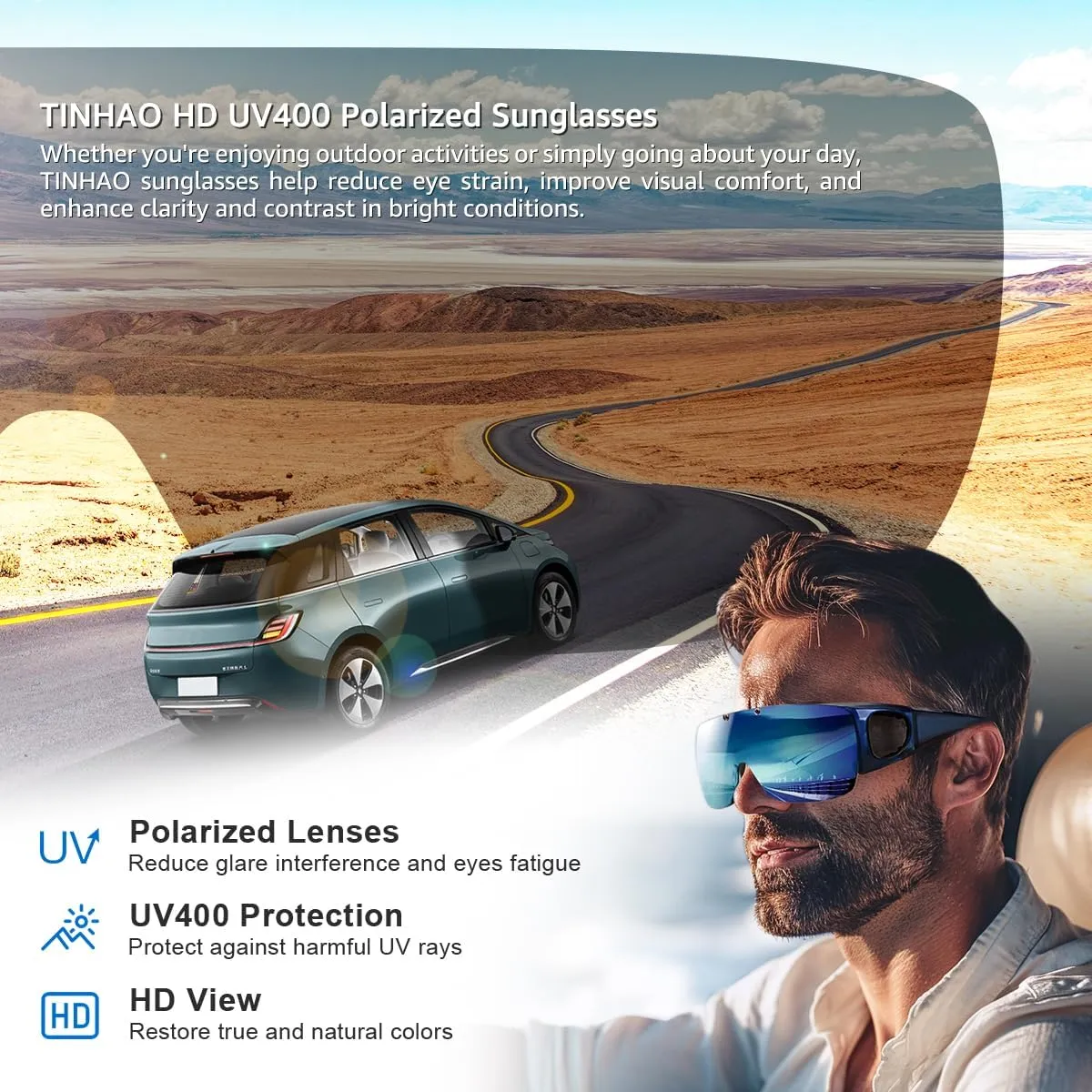Mens Polarized Flip Up Fitover Sunglasses with Mirrored Lenses