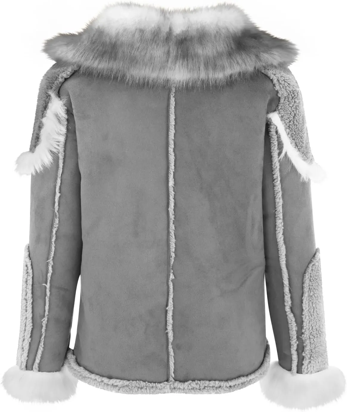 Mens Sherpa Lined Bomber Jacket with Fur Collar Heavyweight Bomber Jackets Big and Tall Warm Winter Coat Thick Parka