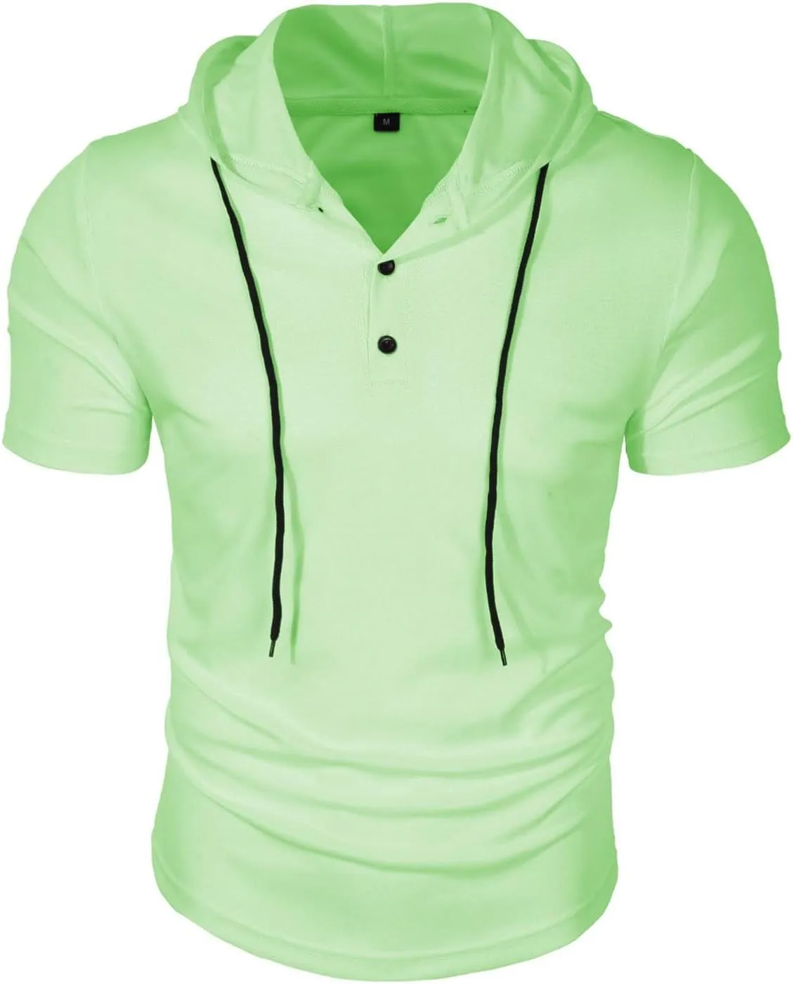 Men's Short Sleeve Hoodie Workout Gym Sweatshirt Stylish V Neck Muscle Athletic Tops Lightweight Sweatshirt Pullover