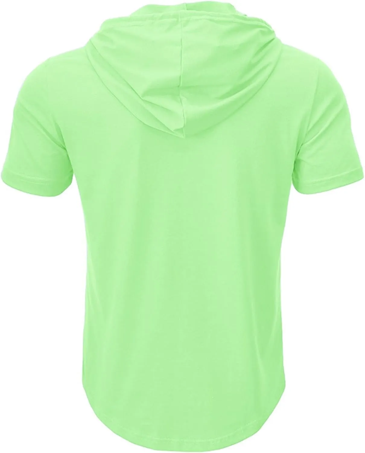 Men's Short Sleeve Hoodie Workout Gym Sweatshirt Stylish V Neck Muscle Athletic Tops Lightweight Sweatshirt Pullover