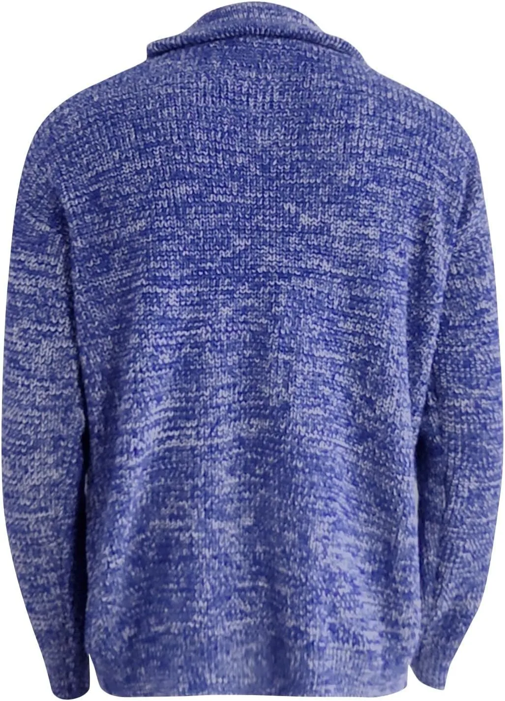 Men's Winter Coat Cardigan Sweaters Knitted Regular Fit Jacket Fleece Lined Warm Coat With Pockets, XXL-5XL