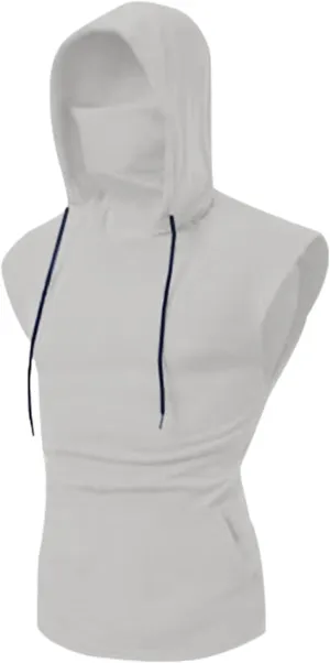 Men's Workout Hooded Tank Tops Sleeveless Sport Fitness Gym Hoodies Muscle Cut Off Shirt Trendy Compression Shirts