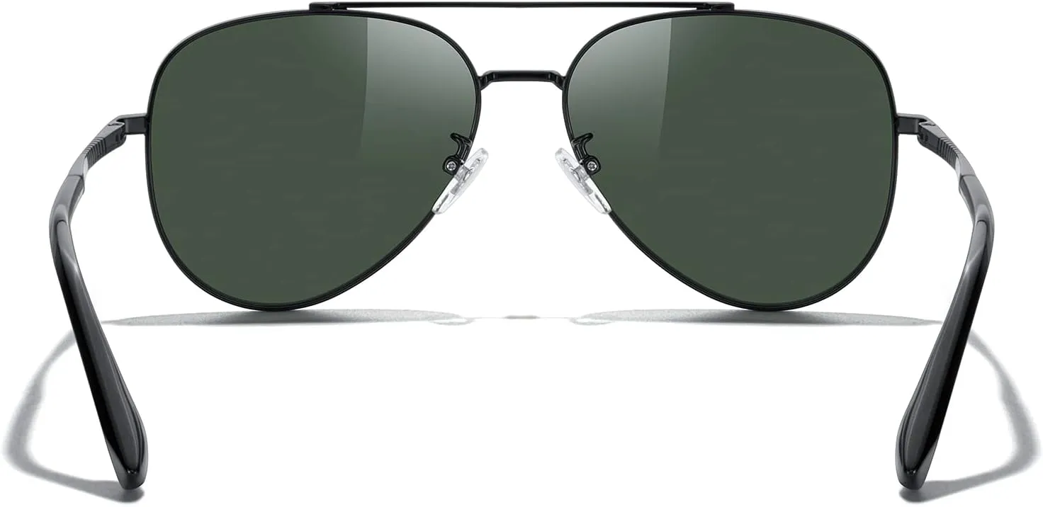MERRY'S Classic Mirrored Aviator Sunglasses for Men Women Polarized Driving Fishing Mens Sunglasses