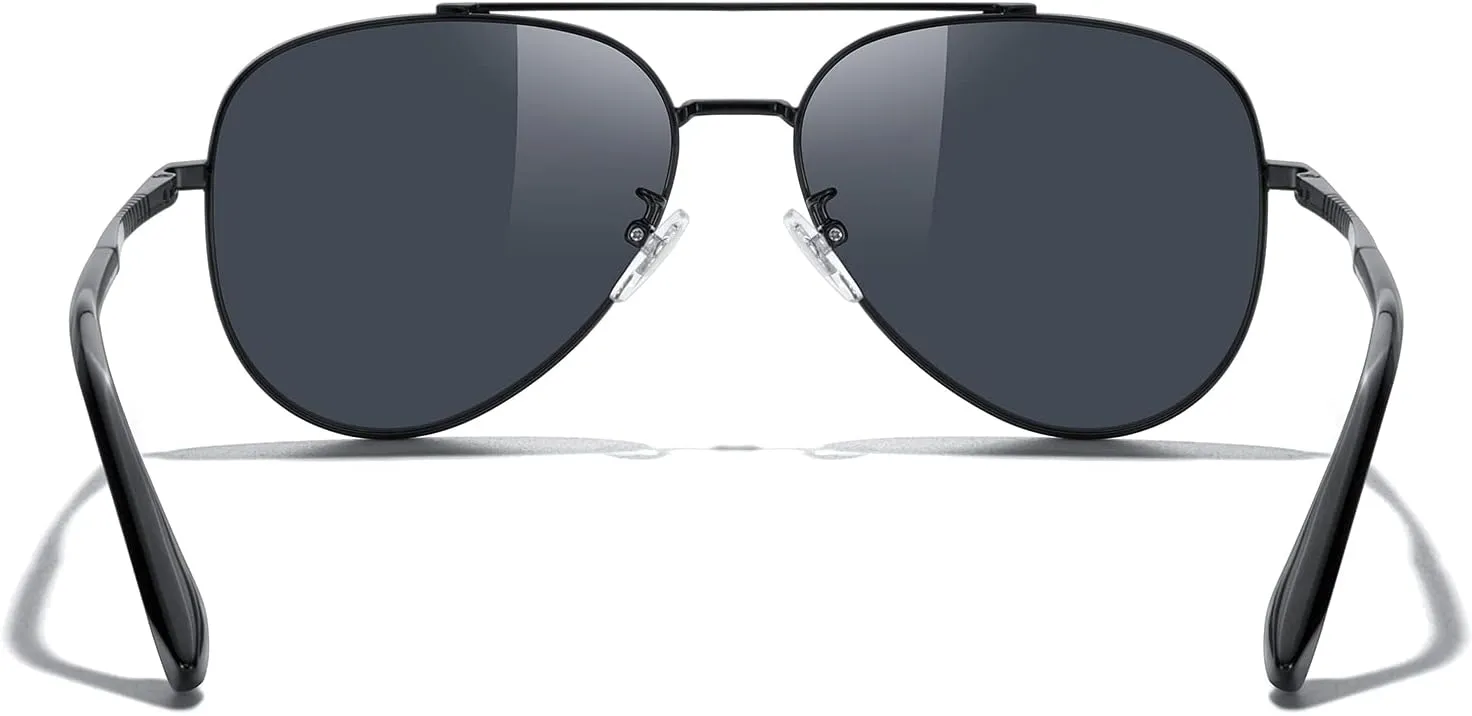 MERRY'S Classic Mirrored Aviator Sunglasses for Men Women Polarized Driving Fishing Mens Sunglasses
