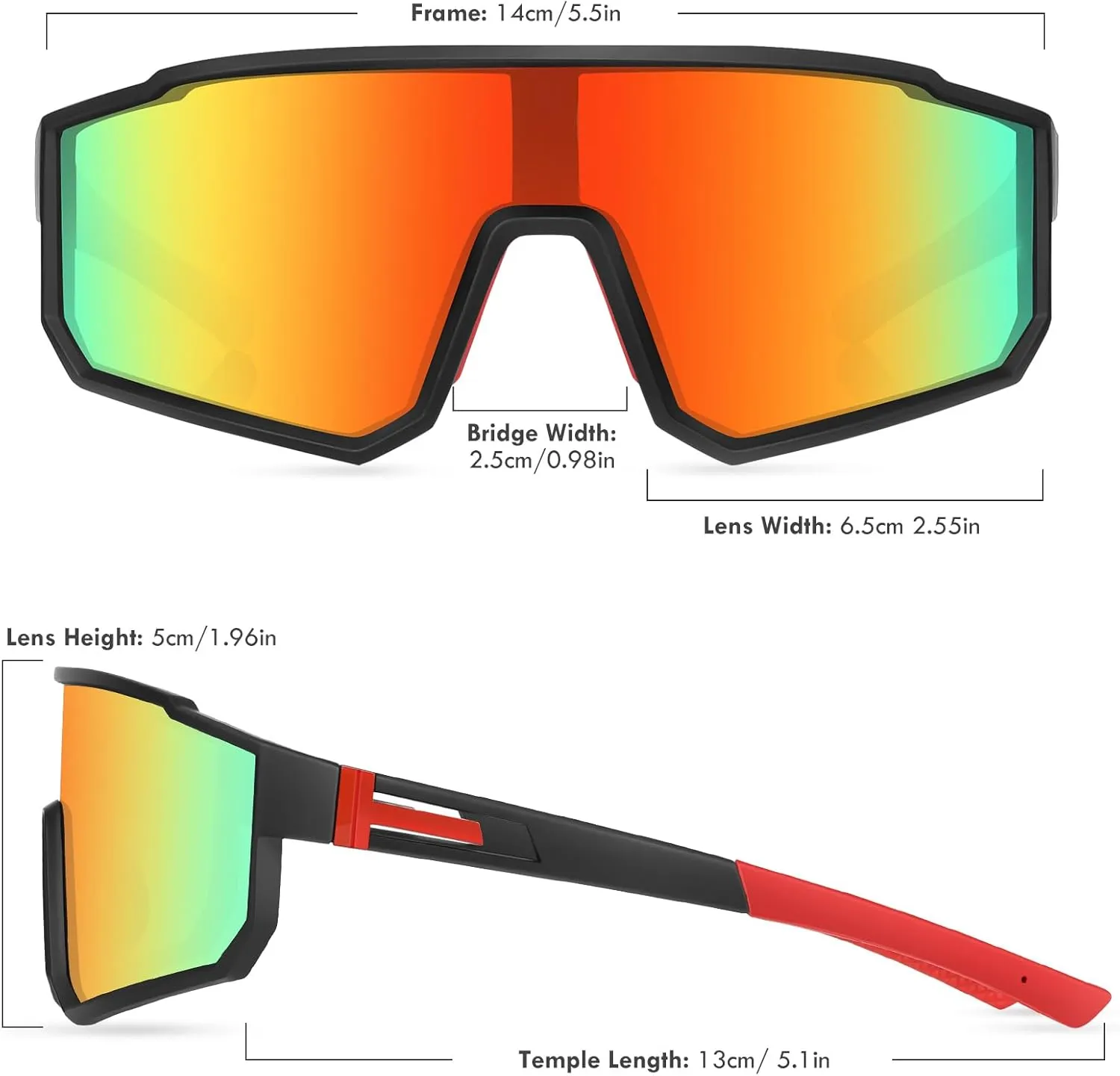 MVPTGRS Youth Baseball Sunglasses for Boys Girls Age 8-14 TR90 Frame Kids Sport Sunglasses for Softball Cycling Baseball Golf