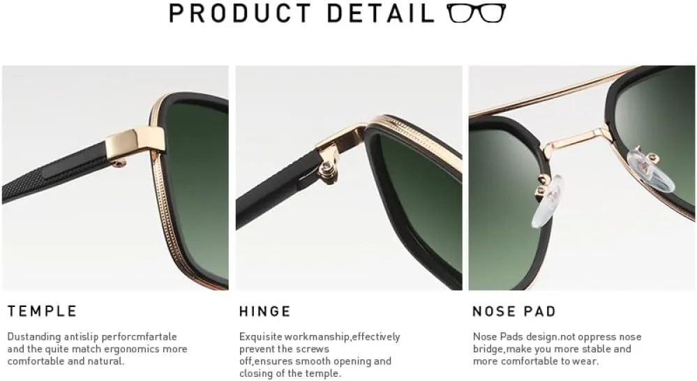 New 2025 Men Color Changing Sun Glasses Male Vision Driving Fishing Metail Frame Polarized Sunglasses