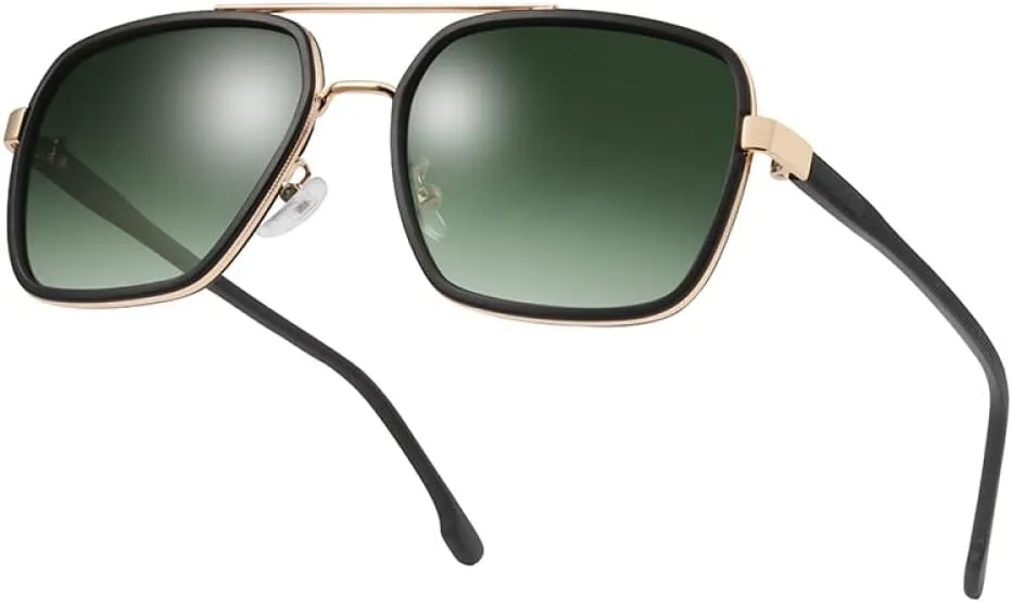 New 2025 Men Color Changing Sun Glasses Male Vision Driving Fishing Metail Frame Polarized Sunglasses