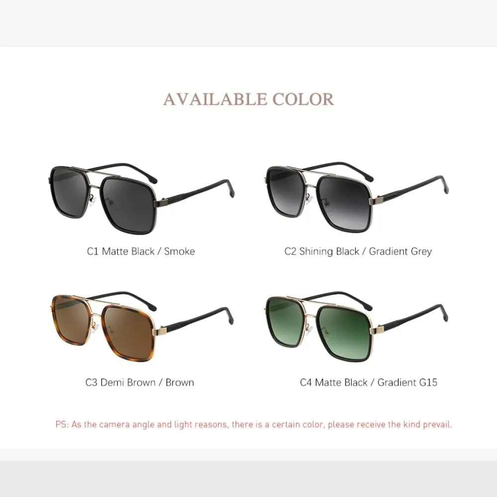 New 2025 Men Color Changing Sun Glasses Male Vision Driving Fishing Metail Frame Polarized Sunglasses