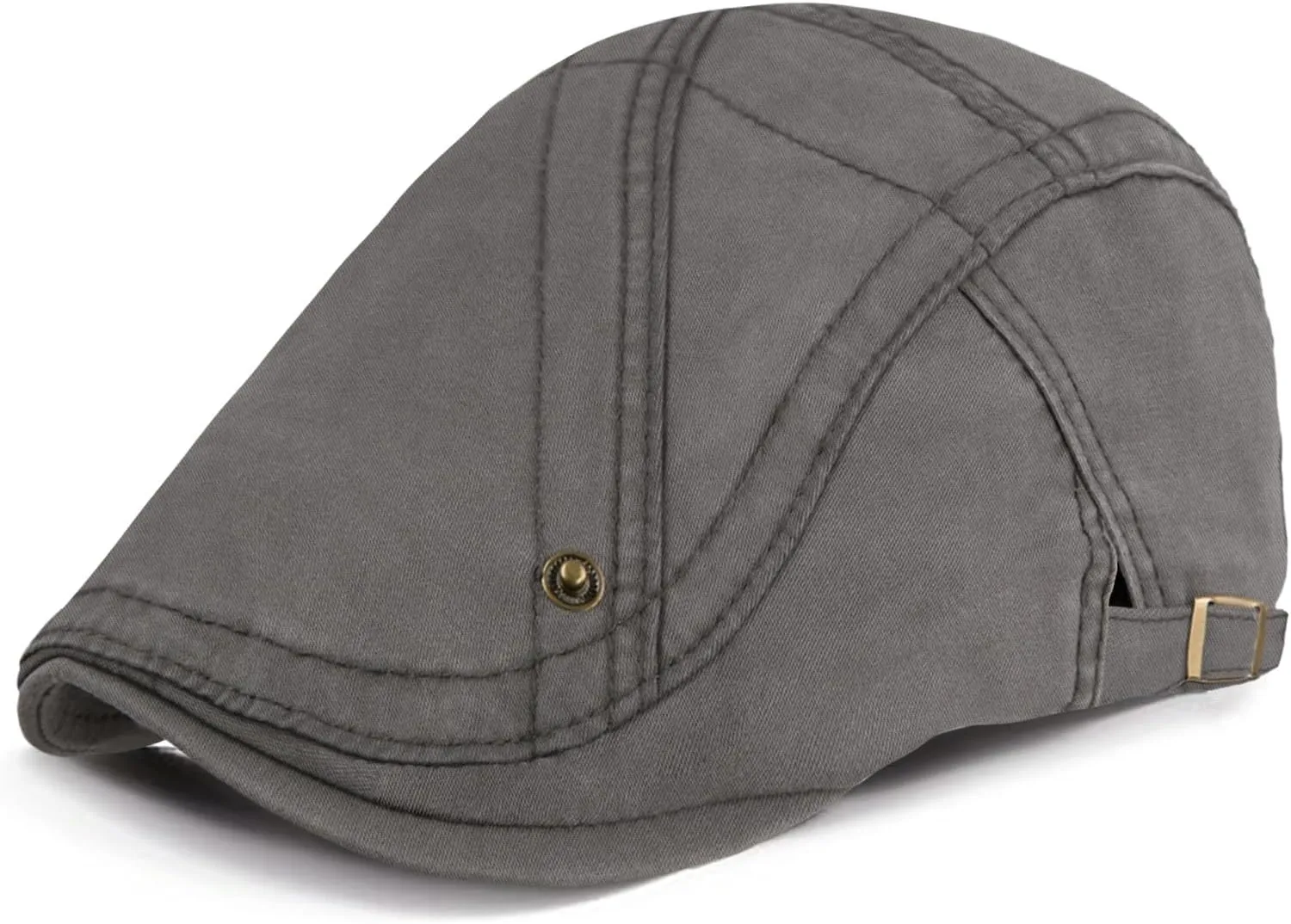 Newsboy Hat for Men Flat Caps Cotton Irish Newsboy Hats with Adjustable Buckles Breathable Vintage Hats for Driving