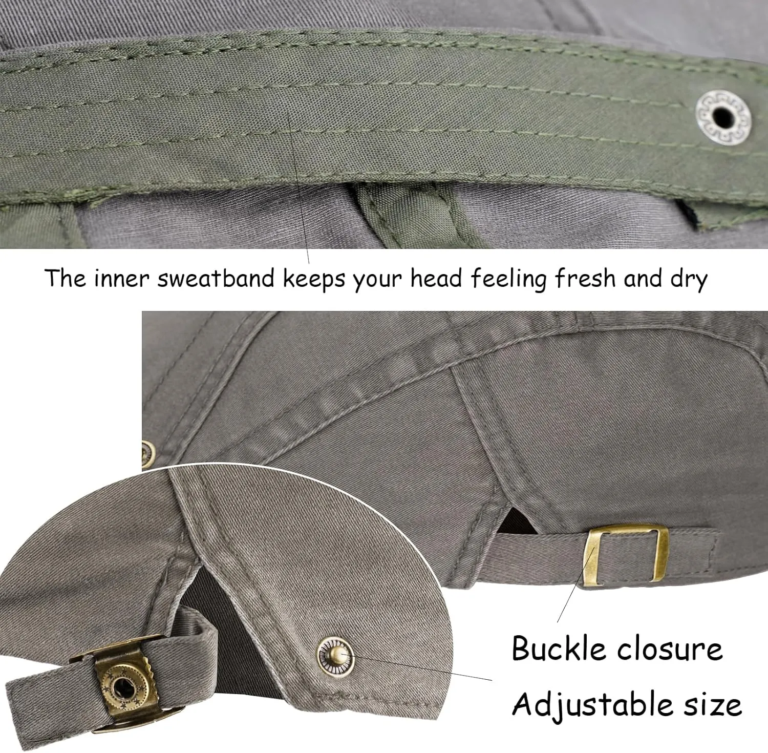Newsboy Hat for Men Flat Caps Cotton Irish Newsboy Hats with Adjustable Buckles Breathable Vintage Hats for Driving