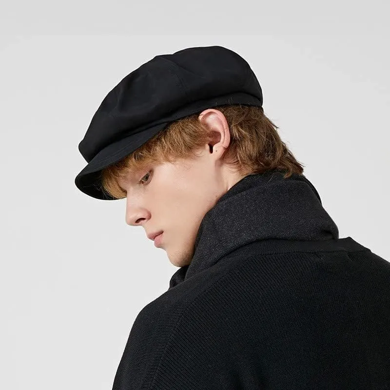 Octagon Newsboy Cap Unisex Newsboy Flat Cap Autumn British Style Vintage Brim Classic Berets Hats for Male Women