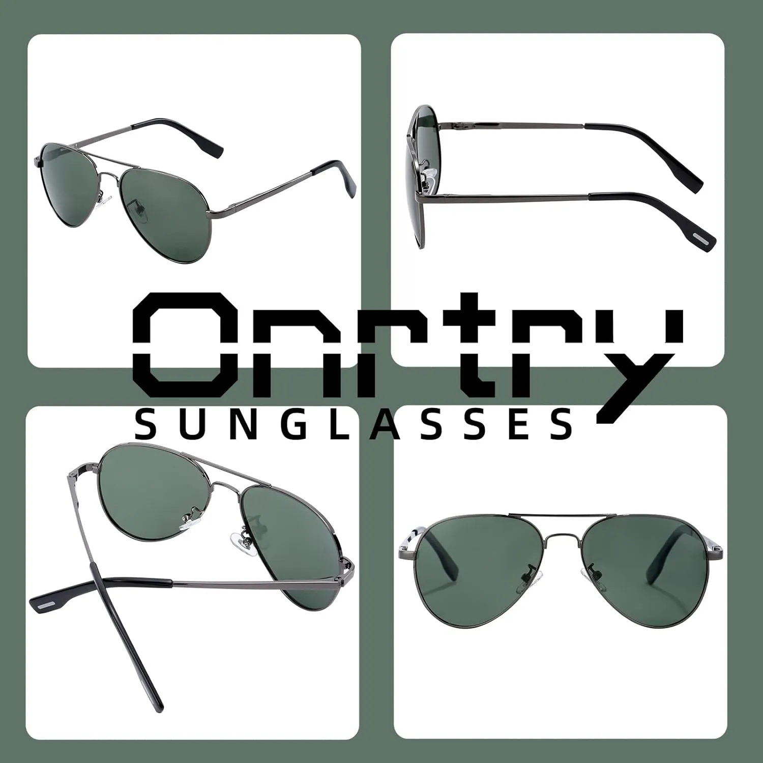 Onrtry Small Polarized Aviator Sunglasses for Boys Girls Classic Metal Frame Mirrored Lens Sun Glasses - 52MM