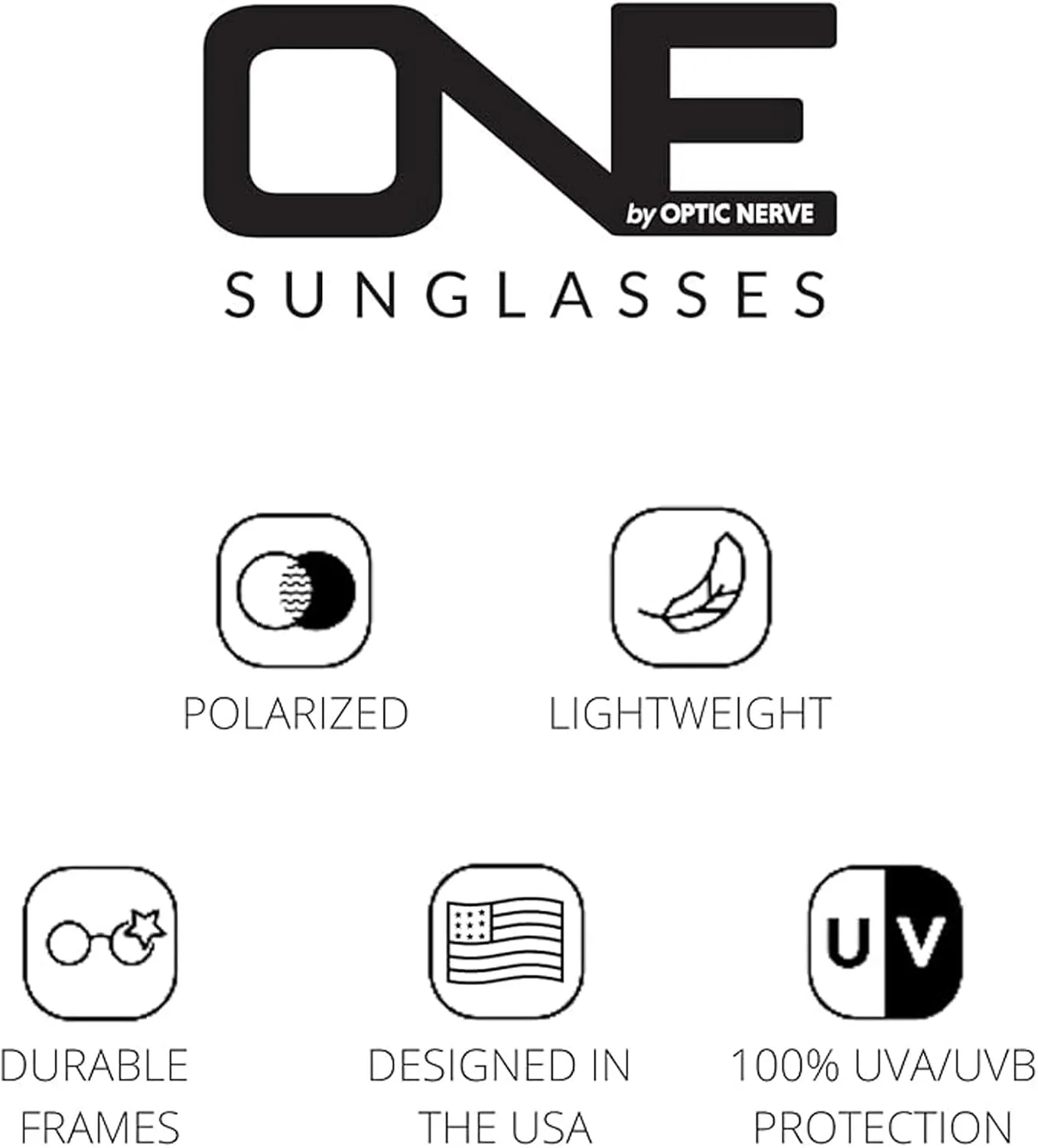Optic Nerve Unisex Fourteener Polarized Sunglasses | Lightweight Sport Wrap Shades with UV Protection for Outdoor Activities
