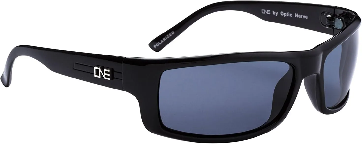 Optic Nerve Unisex Fourteener Polarized Sunglasses | Lightweight Sport Wrap Shades with UV Protection for Outdoor Activities