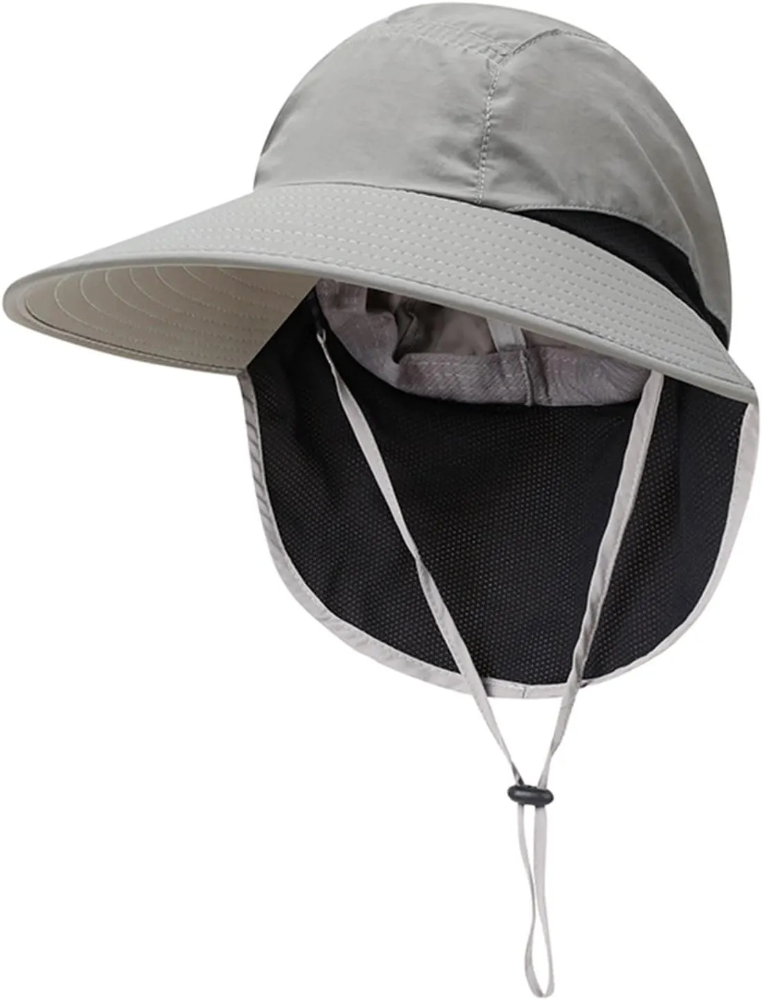 Outdoor Sun Hat for Men Women Wide Brim Sunscreen Fishing Hat with Neck Mesh Breathable Visors Cap