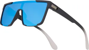 Polarized Shield Sunglasses for Men and Women UV400 Protection Flat Top Design Lightweight TR90 Fashion Shades