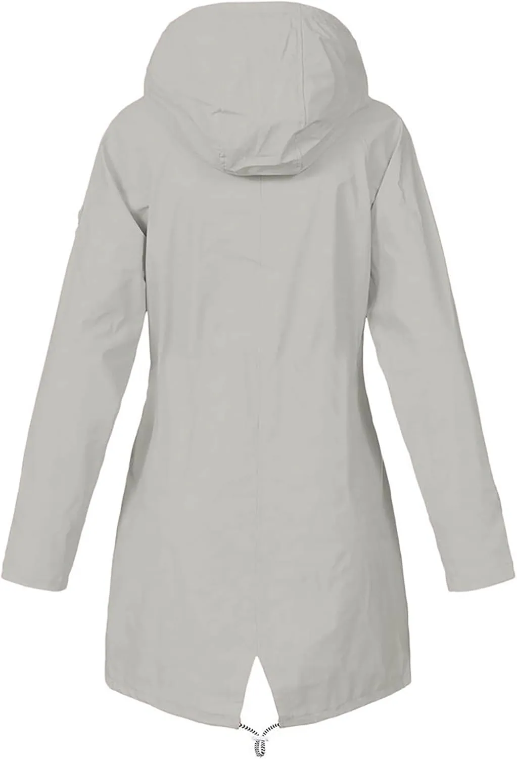 Rain Jacket Women Plus Size Hooded Raincoat Water Resistant Waterproof Jacket Lightweight Outdoor Windbreaker Jacket