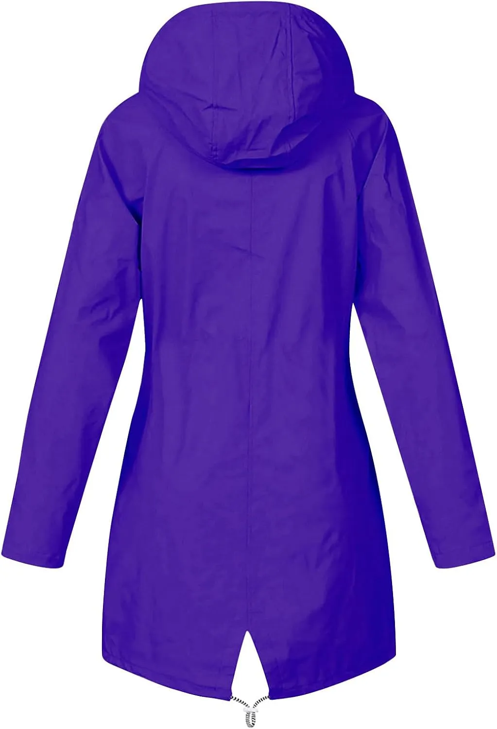 Rain Jacket Women Plus Size Hooded Raincoat Water Resistant Waterproof Jacket Lightweight Outdoor Windbreaker Jacket